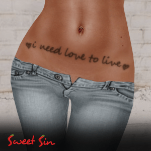 sweet-sin-i-need-love-to-live-tattoo