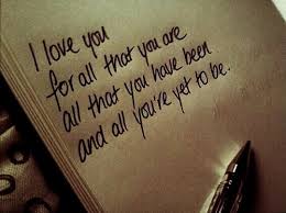 i love you for all that you are