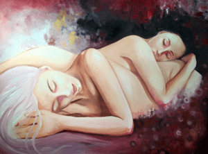 lesbians painting