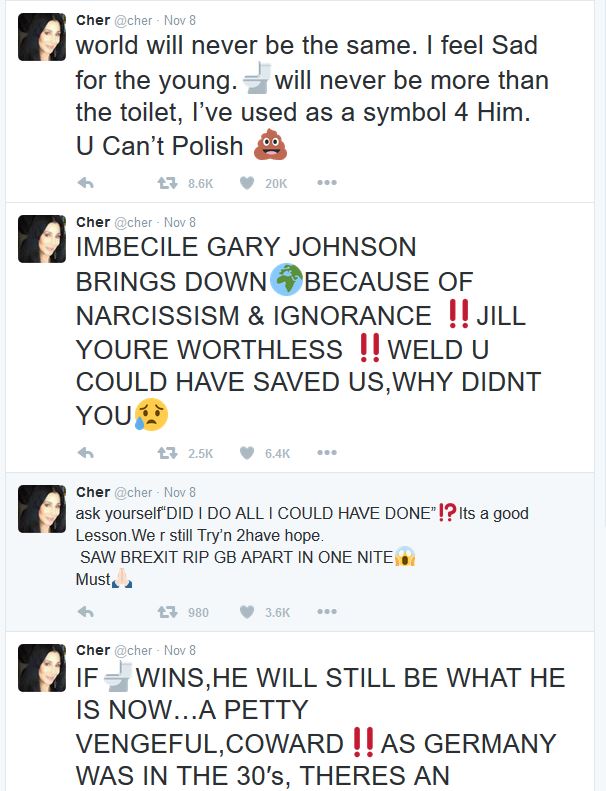 chers-reaction-to-trump-win