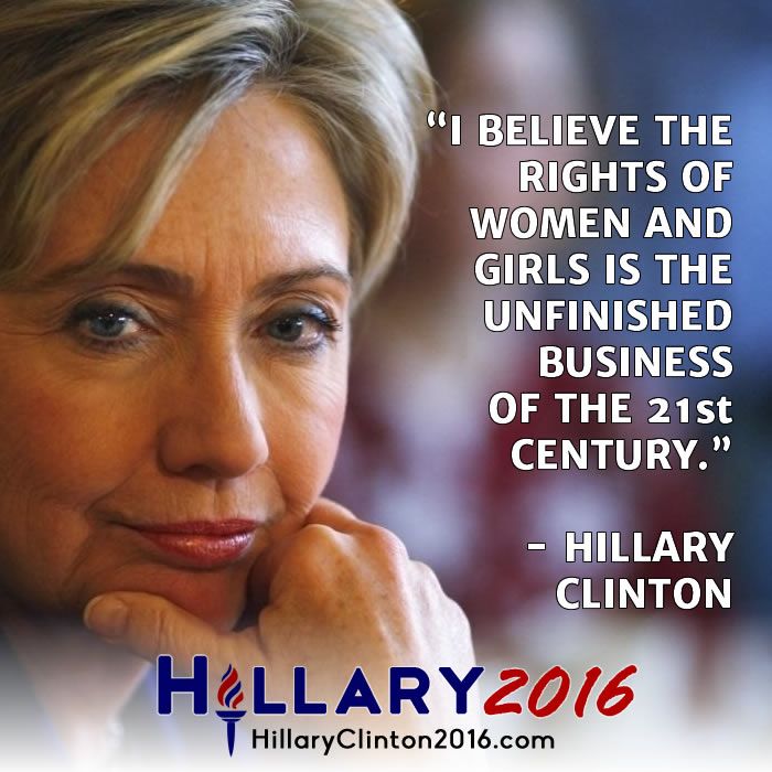 Why women love Hillary Rodham Clinton? – “Women’s rights are human rights and human rights are women’s&nbsp;rights”!