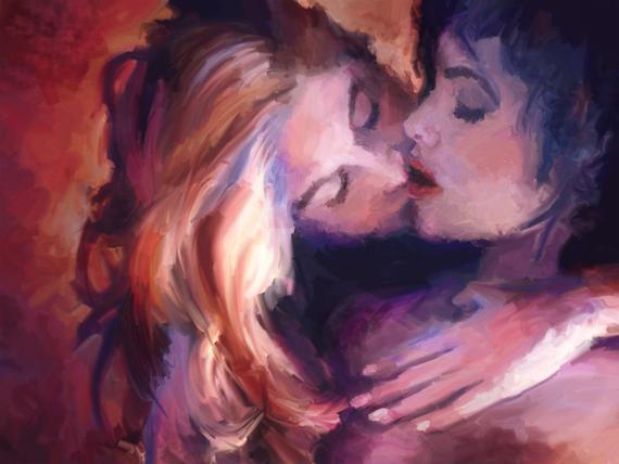 the brutal truth kiss painting