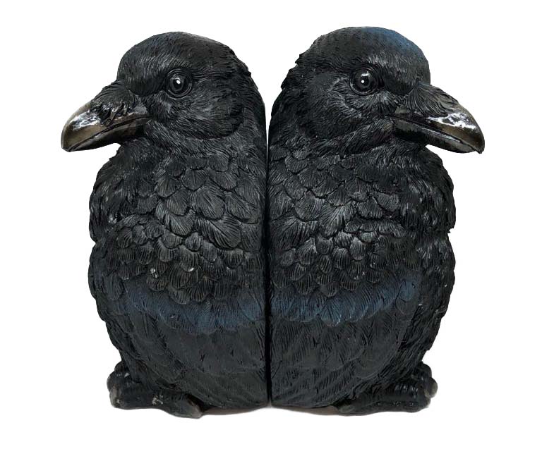 crow bookends